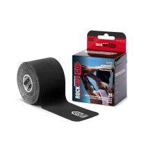 RockTape Go Gentle Adhesive Pre-Cut Kinesiology Tape (Zwart)
