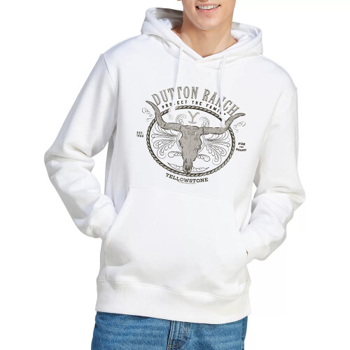 Yellowstone (L, White) Yellowstone Mens Dutton Ranch Hoodie 2