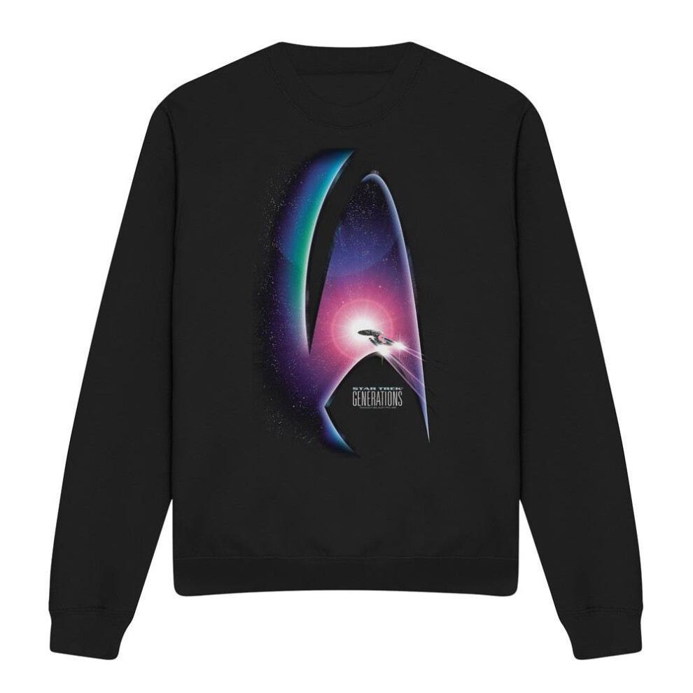 Star Trek (Xl, ) Unisex Adult Generations Sweatshirt Black