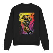 (XXL, Black) Teenage Mutant Ninja Turtles Unisex Adult Hot Rainbow Warriors Sweatshirt