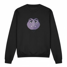 (S, Black) Sesame Street Unisex Adult The Count Glower Sweatshirt