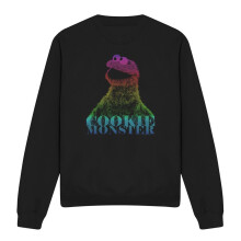 (XL, Black) Sesame Street Unisex Adult Cm Halftone Cookie Monster Sweatshirt