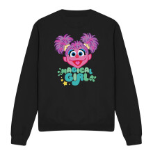 (XXL, Black) Sesame Street Unisex Adult Magical Girl Abby Cadabby Sweatshirt