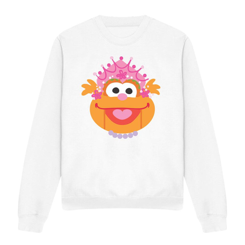 Sesame Street (Xl, ) Unisex Adult Zoey Nutcracker Christmas Sweatshirt White