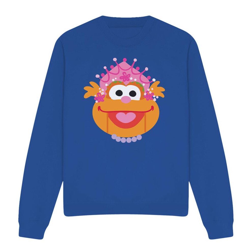 Sesame Street (Xl, Royal ) Unisex Adult Zoey Nutcracker Christmas Sweatshirt Blue