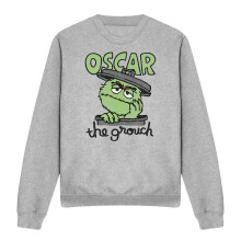 (M, Athletic Heather) Sesame Street Unisex Adult Canned Sweatshirt