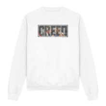 (XL, White) Creed Unisex Adult Pep Talk Sweatshirt