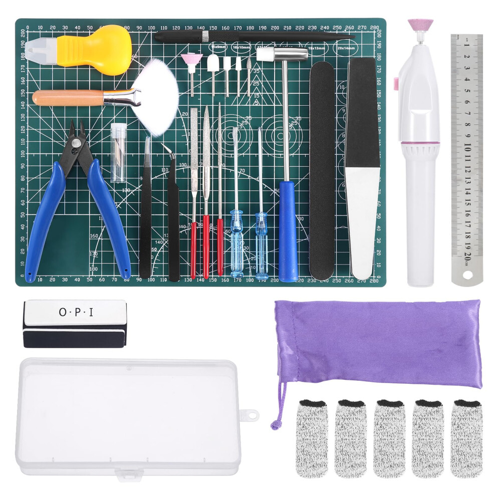 Fippy 29Pcs Model Kit Tools, Gundam Model Tool Kit, Model Making Tools Hobby Building Tools Kit For Gundam Basic Model Assembling, Building And Repai