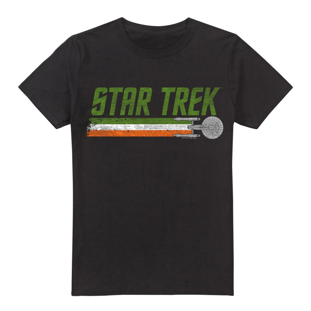 Star Trek (3Xl, ) Mens Irish Enterprise T-Shirt Black