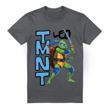 (4XL, Charcoal) Teenage Mutant Ninja Turtles Mens Mutant Mayhem Leonardo T-Shirt