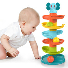 Baby Toy 9-18 Months, Ball Drop and Roll Ramp Toys for 1 Year Old Boys Girls, Sensory Toy for Babies 12 Months, Baby Ball Tower Roll ball Game, 1st B