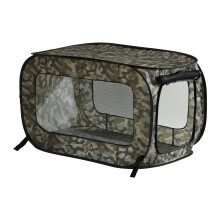 Beatrice Home Fashions Tragbares, Zusammenklappbares Pop Up Kennel für Katzen und Hunde, 32,5" L x 19,5" B x 19,5" H, Camouflage Grün