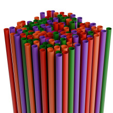 Verpakkingshulp Plastic Drinkrietjes - Recht - 7,75" Lang (Assortiment, 500)