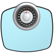 Adamson A25 Scales for Body Weight - Up to 400 LB - 5.3" Dial on 12.4" x 10.2" Platform - Anti-Skid Rubber Surface - High Precision Bathroom Scale Ana