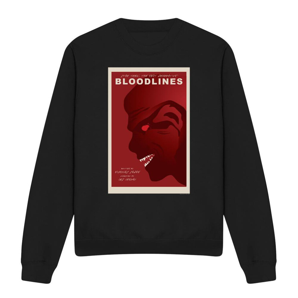 Star Trek (Xxl, ) Unisex Adult The Next Generation Season 7 Episode 22 Sweatshirt Black