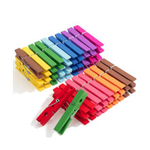 Mr. Pen - Mollette di Legno Colorate, 50 Pezzi, 2.9 Pollici, Resistenti alla Ruggine