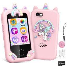 Grriopi Kids Phone, 6 7 8 Year Old Girl Gifts for 3-12 Year Olds Girl Toys Age 4 5 6 7 Toy Phone Kid Toys for Girls Unicorn Gift for Girls Birthday P