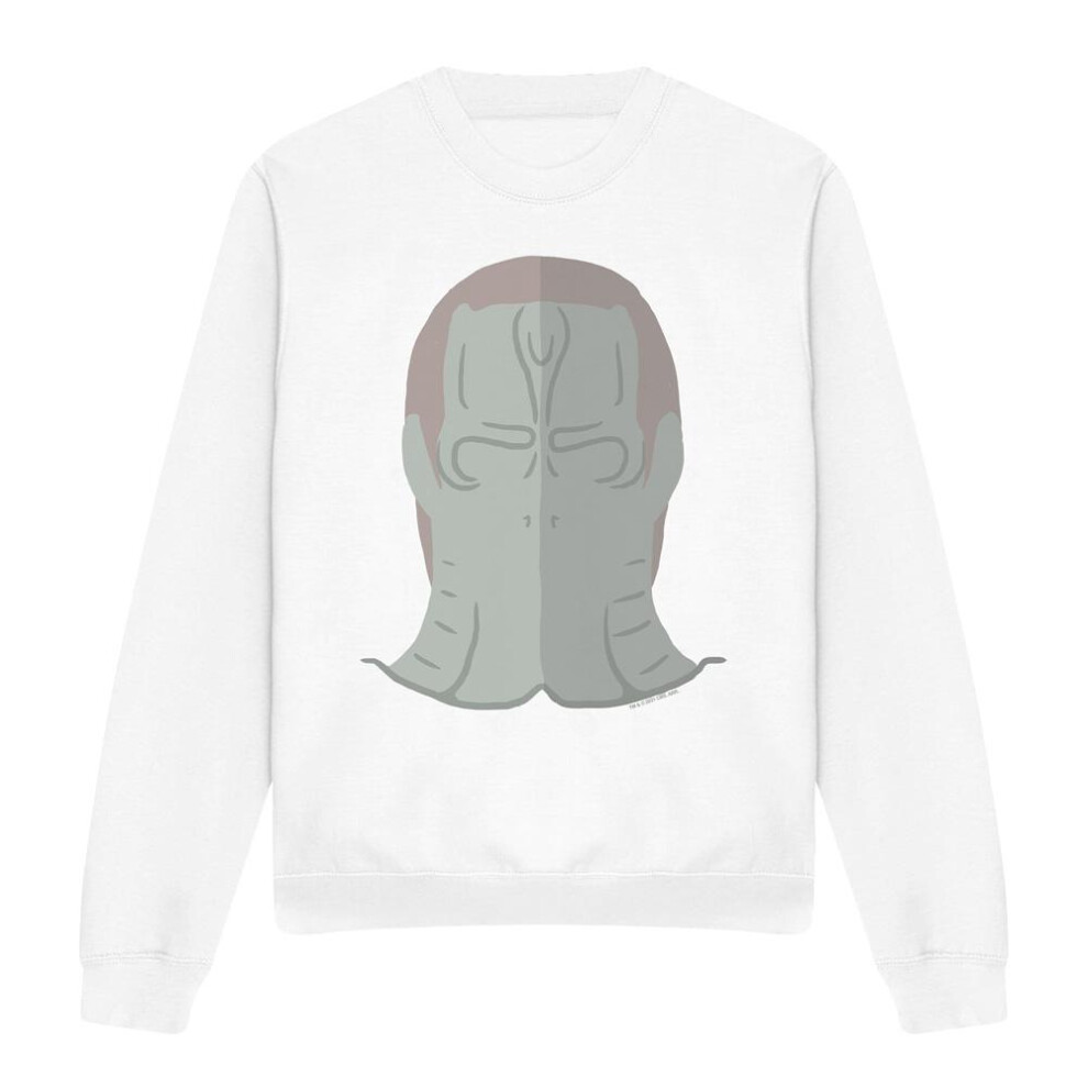 Star Trek (M, ) Unisex Adult The Cardassian Sweatshirt White