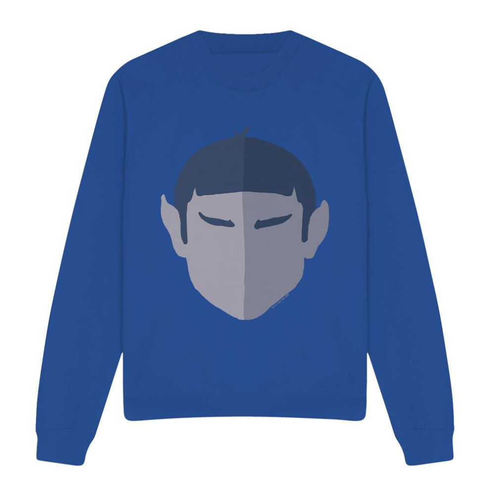 Star Trek (Xl, Royal ) Unisex Adult The Vulcan Sweatshirt Blue