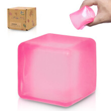 Graphinza Nices Cubes Large Blue & Large Pink – 1.97" Squishy Cubes Squeeze Toys, Ice Cube Fidget Toy, Sensory Fidget Toys, Taba Squishy Stress Cube