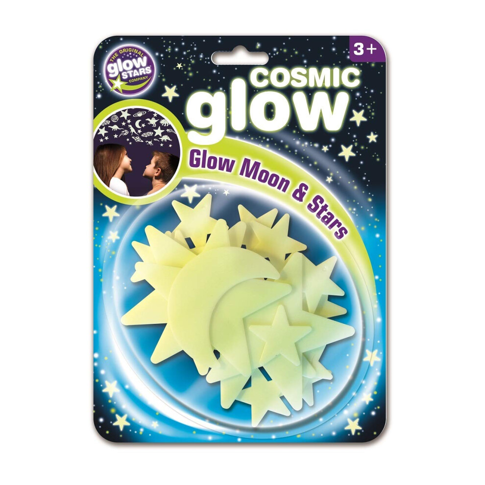 The Original Glow Stars Company Brainstorm B8600 Cosmic Glow Moon And Stars Dark The Original Glowstars Company