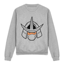 (S, Sport Heather) Teenage Mutant Ninja Turtles Unisex Adult Angry Shredder Sweatshirt