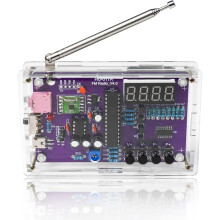 FM Radio Kit Soldering Practice Kits, DIY Electronic Project Kit FM 87-108MHz with 2 Power Modes EK1989, Soldering Learning and Teaching for Beginner