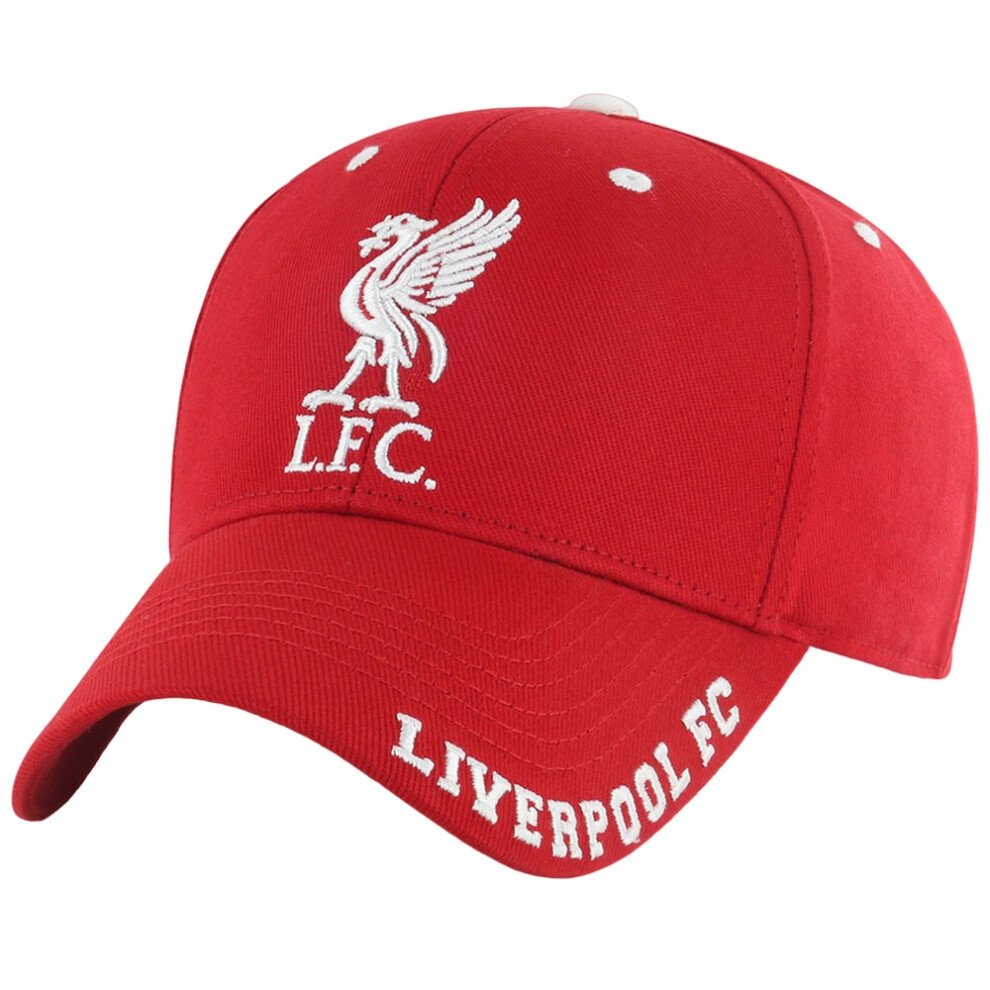Liverpool Fc (One Size, ) Unisex Adult Frost Baseball Cap Red/White