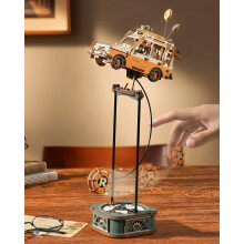 ROKR Road Tripper Balance Toy MCD03 3D Puzzle Gravity Swing Series Wooden Model Kits for Adults Teens DIY Retro Van Craft Kit Unique Gift for Men Wom
