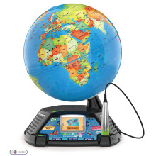LeapFrog Magic Adventures Globe, Interactive Childrens Globe, Educational Smart Globe for Kids with 2.7 Inch LCD Screen, Toys for Children with Games