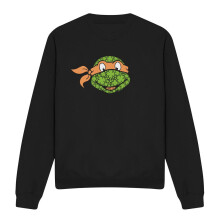 (L, Black) Teenage Mutant Ninja Turtles Unisex Adult Michelangelo Clover St Patricks Day Sweatshirt