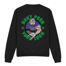 (M, Black) Teenage Mutant Ninja Turtles Unisex Adult Luck Shredder St Patricks Day Sweatshirt