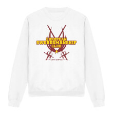 (XL, White) Star Trek Unisex Adult Swordsmanship Club Sweatshirt