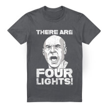 (M, Charcoal) Star Trek Mens Four Lights T-Shirt