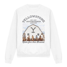 (S, White) Yellowstone Unisex Adult For the Brand Sweatshirt