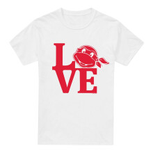 (3XL, White) Teenage Mutant Ninja Turtles Mens Love Valentine's Day T-Shirt