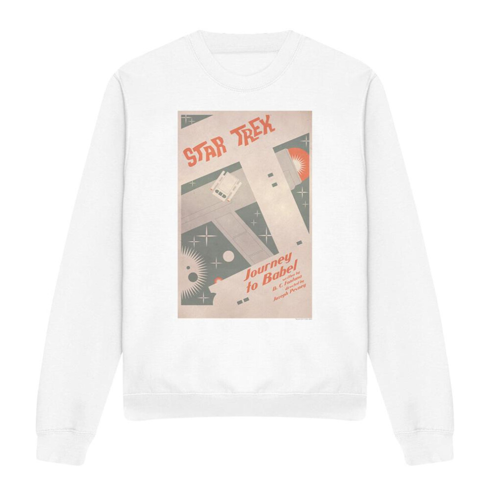 Star Trek (Xxl, ) Unisex Adult The Original Series Episode 39 Sweatshirt White