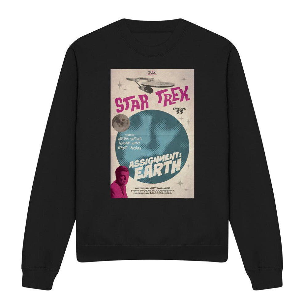 Star Trek (S, ) Unisex Adult The Original Series Episode 55 Sweatshirt Black