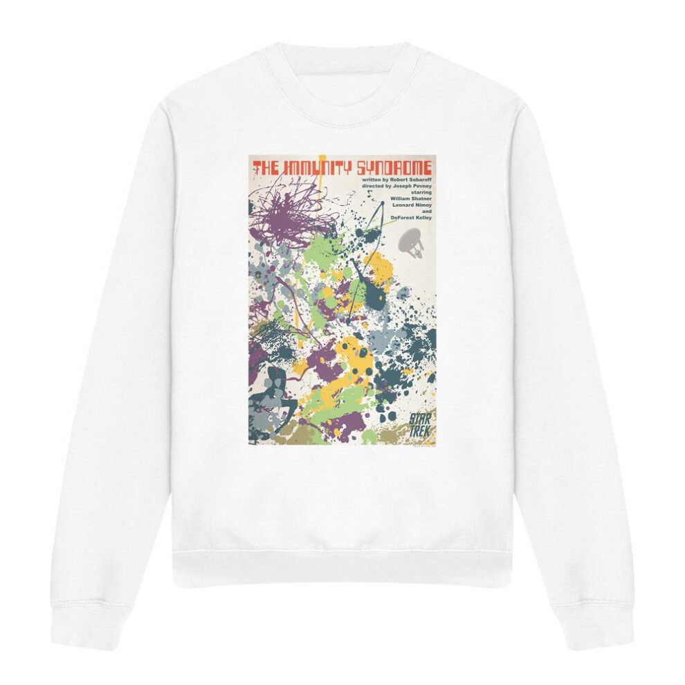 Star Trek (S, ) Unisex Adult The Original Series Episode 47 Sweatshirt White