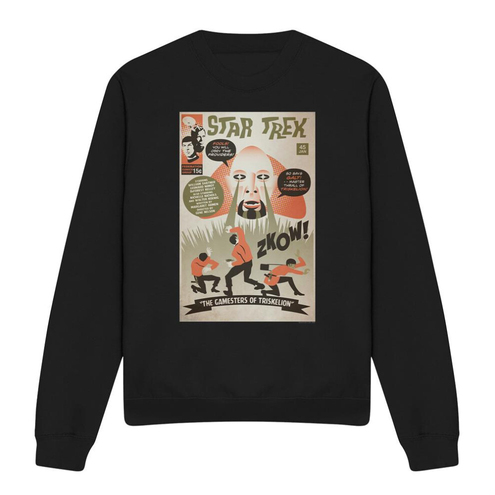 Star Trek (S, ) Unisex Adult The Original Series Episode 45 Sweatshirt Black