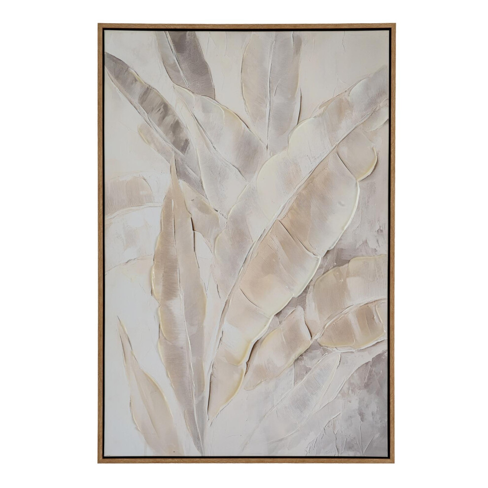 Hill Interiors Folira Hand-Painted Framed Canvas Print