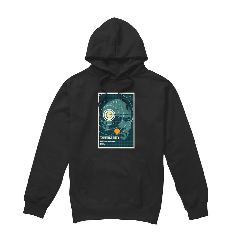 Star Trek (Xxl, ) Mens The Next Generation Season 5 Episode 19 Hoodie Black