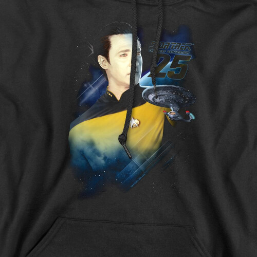 Star Trek (M, Black) Star Trek Mens 25th Data Hoodie 2