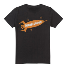 (3XL, Black) Nickelodeon Mens Retro Rocket Logo T-Shirt