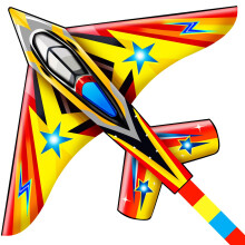 HONBO Airplane Jet Kite for kids & adults Perfect kites for kids ages 4-8, Easy to Fly Giant Kites for Beach and Outdoor Activity, Kite Handle and St