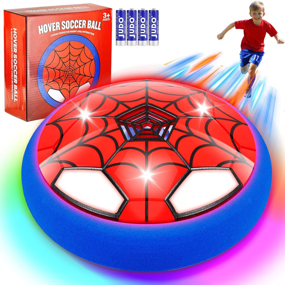 Photos - Other Toys Spider Hover Football Gifts for 3-8 Year Old Boys,LED Football Toys for 4 5 6 7 8 Year Old Kids,Air Power Indoor Foam Footba