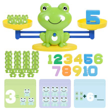 Frog Balance Scale Math Toys, Number Counting Blocks for Kids, Early Development & Activity Toddler Learning Toy