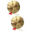 2Pièces Gong Cuivre Résistant Avec Maillet Décoration 9