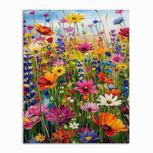 GOUGOUFAFA Flower Paint by Numbers for Adults, Painting by Number Kits On Canvas, Flower Adult Paint by Numbers for Gift Home Wall Decor 16x20 in(40x
