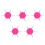 5Pièces Multiusage Rose En Et Métal Précis 9